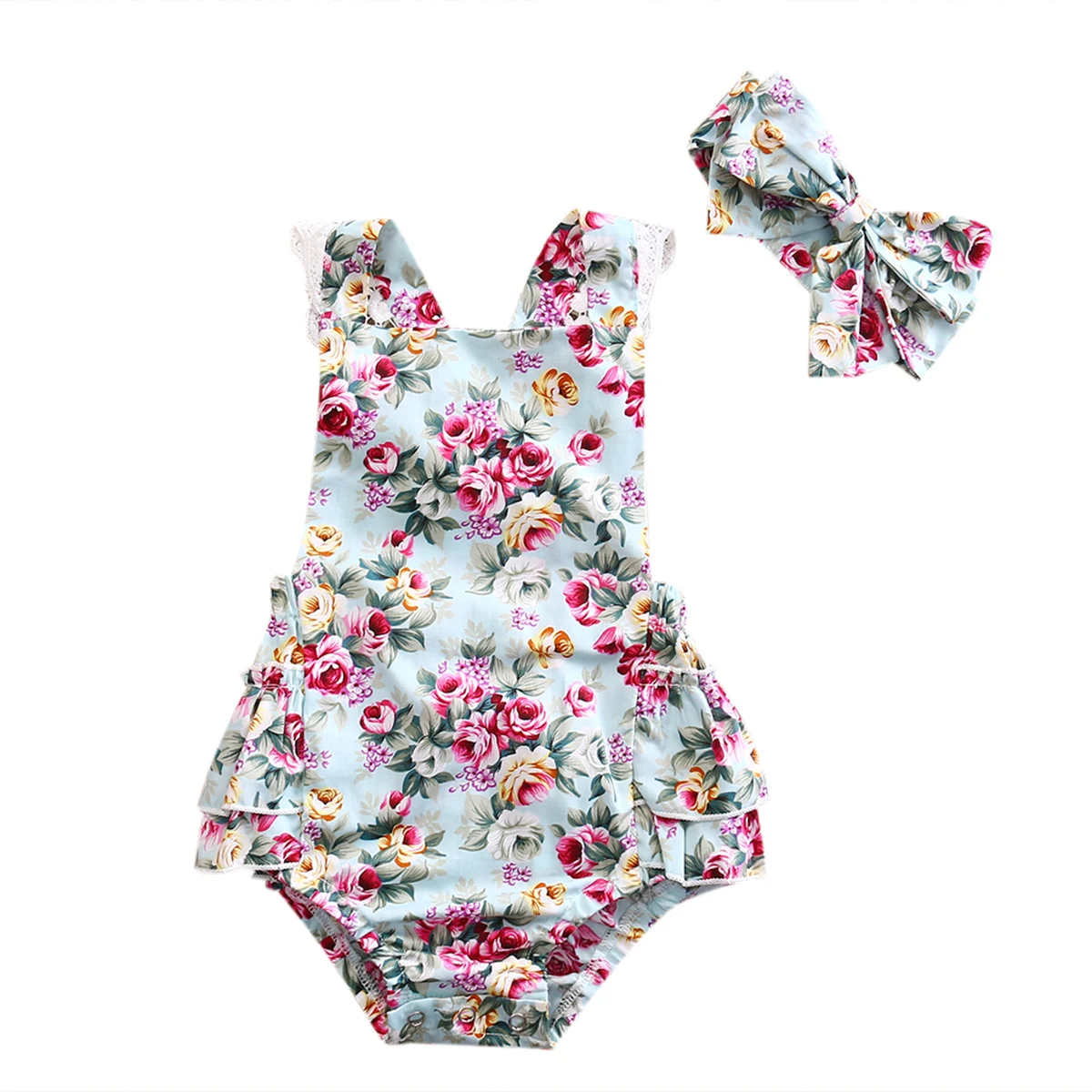 Newborn Kid Baby Girl Floral Clothes Summer Sleeveless Romper Casual Outfits Set Lace Jumpsuit 1 piece
Newborn Kid Baby Girl Floral Clothes Summer Sleeveless Romper Casual Outfits Set Lace Jumpsuit 1 piece