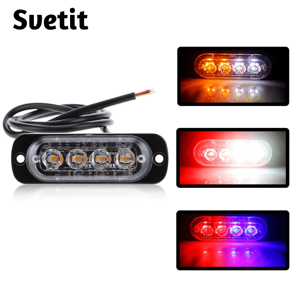 1Pc 12V 24V Motorcycle Strobe Lights LED Side Marker Lamp For Truck Trailers Red Blue Car Police Light Stroboscopes For Auto
1Pc 12V 24V Motorcycle Strobe Lights LED Side Marker Lamp For Truck Trailers Red Blue Car Police Light Stroboscopes For Auto