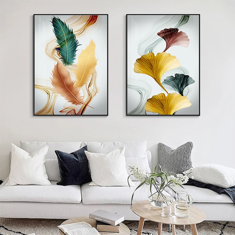 Abstract Green Orange Yellow Feather Canvas Art Prints Modern Wall Pictures for Living Room Aisle Nordic Ginkgo Biloba Posters
Abstract Green Orange Yellow Feather Canvas Art Prints Modern Wall Pictures for Living Room Aisle Nordic Ginkgo Biloba Posters