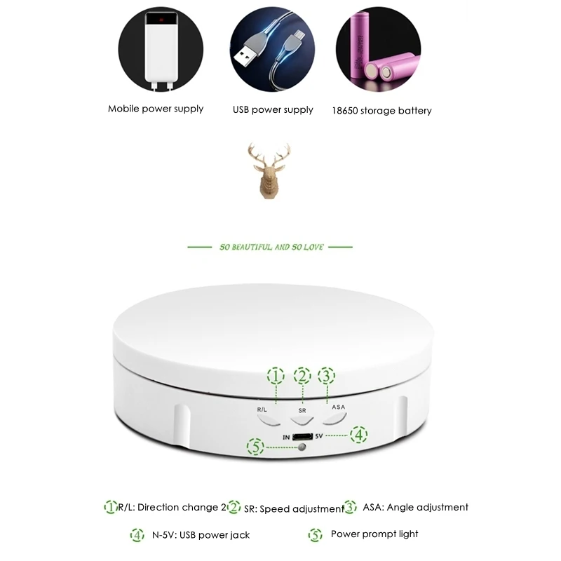 3 Speeds Jewellery Display Stands Electric Rotating Turntable Jewelry Organizer Watch Photography Stand 15 cm 360 Degree 10 KG
3 Speeds Jewellery Display Stands Electric Rotating Turntable Jewelry Organizer Watch Photography Stand 15 cm 360 Degree 10 KG