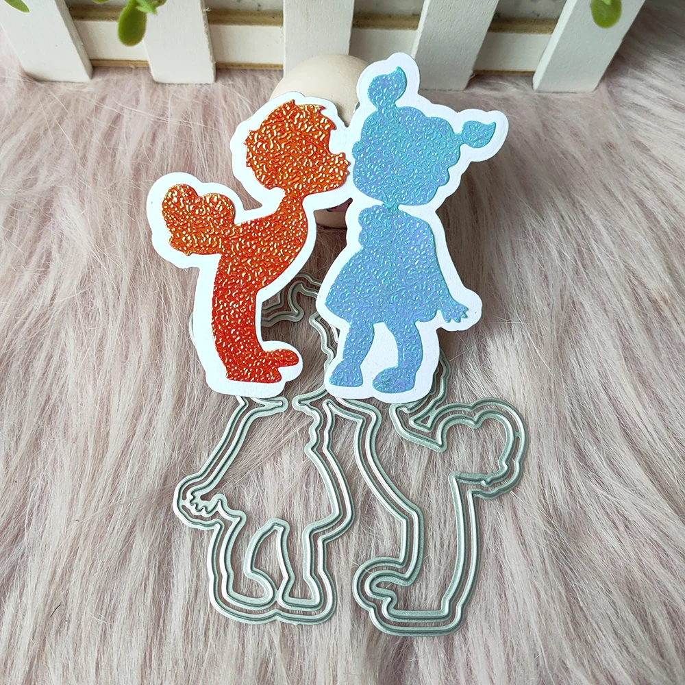 New Boygirl couple lover metal cutting die mould scrapbook decoration embossed photo album decoration card making DIY handicraft 
New Boygirl couple lover metal cutting die mould scrapbook decoration embossed photo album decoration card making DIY handicraft