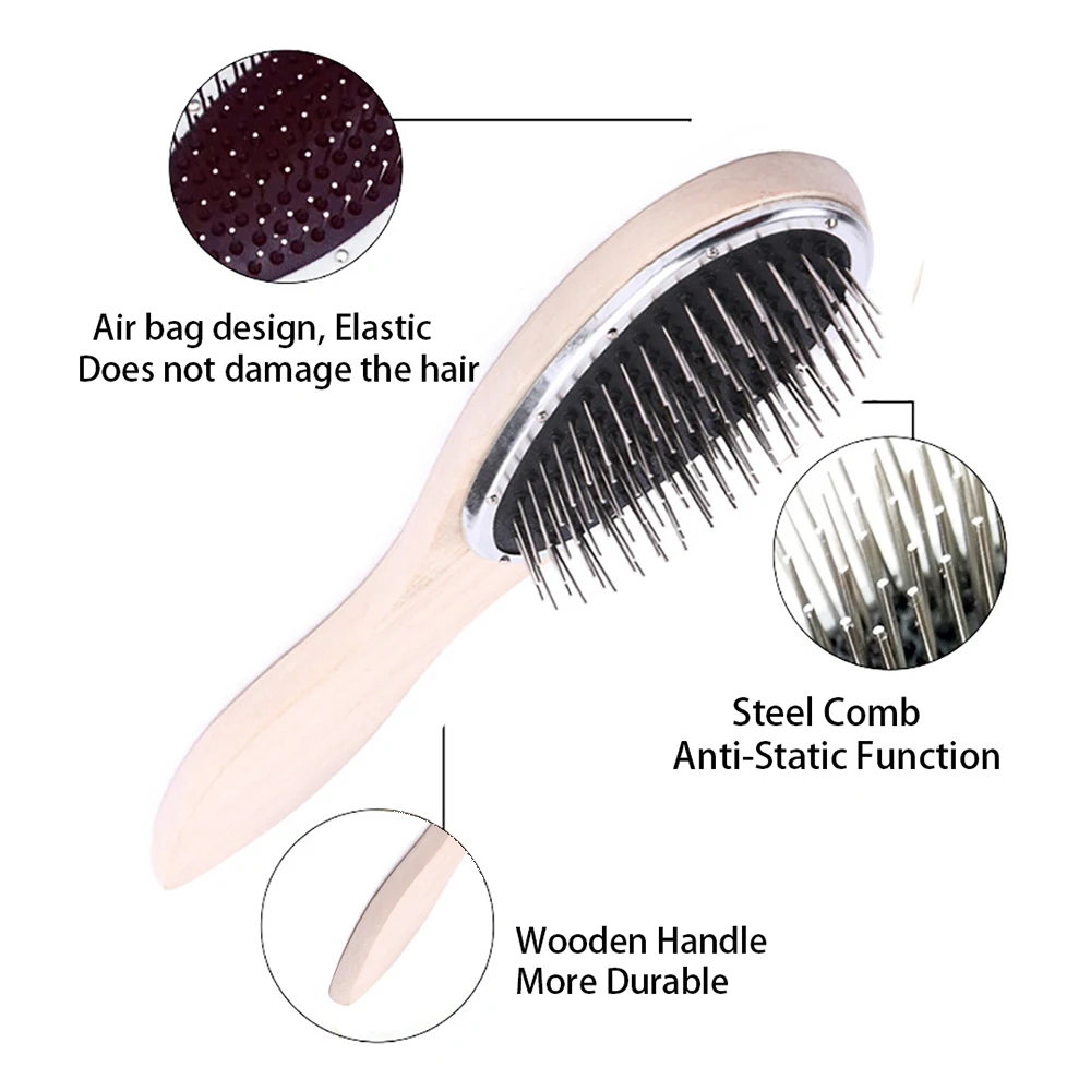 Factory Used Hair Wig Steel Comb Anti-Static Large Paddle Cushion Comb Curly Hair Detangle Hair Brush Professional Hair Tools
Factory Used Hair Wig Steel Comb Anti-Static Large Paddle Cushion Comb Curly Hair Detangle Hair Brush Professional Hair Tools