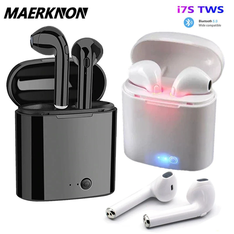 I7s TWS Bluetooth наушники Стереонаушники Беспроводные Наушники вкладыши Гарнитура для