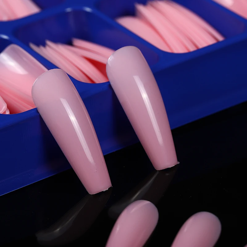 100Pcs Solid Color Matte Super Long Coffin False Nail Ballet Press on Nails Tips for Extention Nails Art Artificial Fingernails
100Pcs Solid Color Matte Super Long Coffin False Nail Ballet Press on Nails Tips for Extention Nails Art Artificial Fingernails