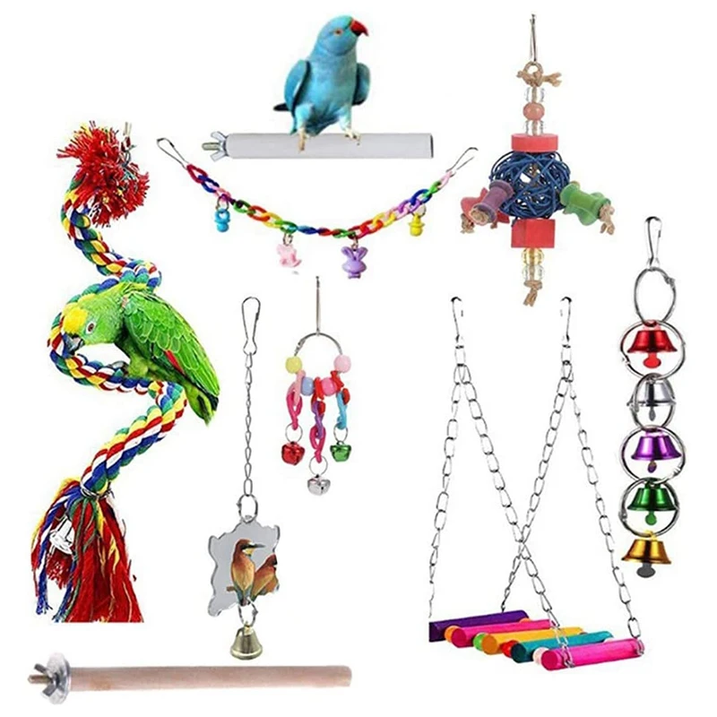 Bird Toys Parrot Swing Chew Toy Parrot, Macaw, Love Bird, Winged Parrot Toy Bird Cage Accessories
Bird Toys Parrot Swing Chew Toy Parrot, Macaw, Love Bird, Winged Parrot Toy Bird Cage Accessories