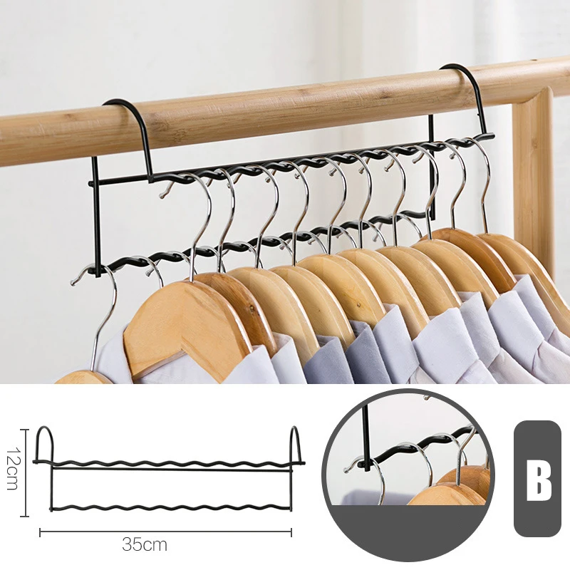 Wrought Iron Double Layer Dislocation Hanger Space-Saving Storage Bracket Household H88F
Wrought Iron Double Layer Dislocation Hanger Space-Saving Storage Bracket Household H88F