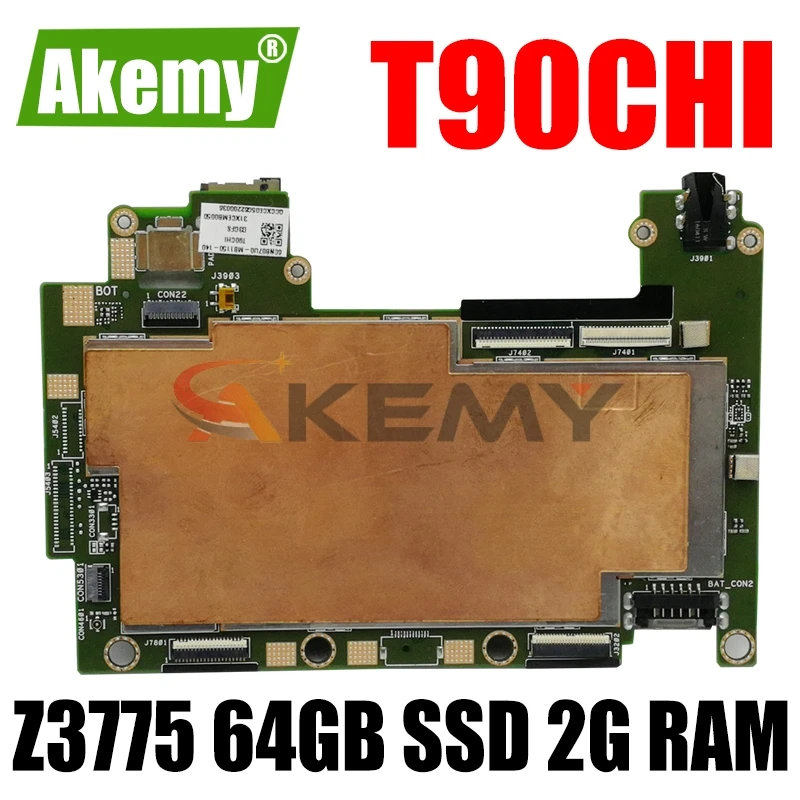 Akemy T90CHI tablet motherboard With 64GB SSD 2G RAM /Z3775 For Asus TransBook T90CHI T90 Mainboard logic board System Board
Akemy T90CHI tablet motherboard With 64GB SSD 2G RAM /Z3775 For Asus TransBook T90CHI T90 Mainboard logic board System Board