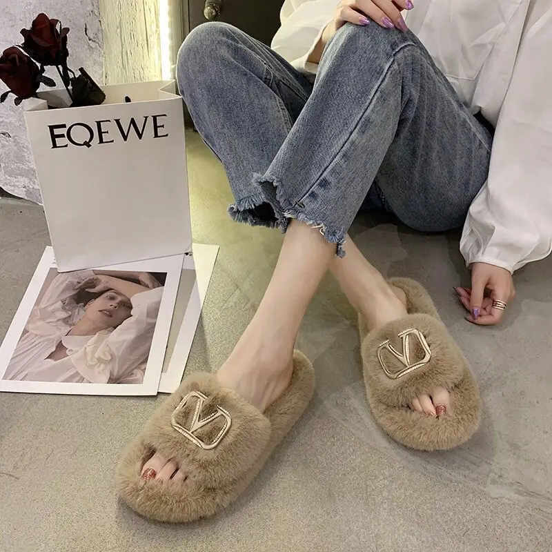 Women Furry Slippers Ladies Shoes Cute Plush Rabbit Hair Fluffy Sandals Women's Fur Slippers Warm Slippers Women Design Slides
Women Furry Slippers Ladies Shoes Cute Plush Rabbit Hair Fluffy Sandals Women's Fur Slippers Warm Slippers Women Design Slides