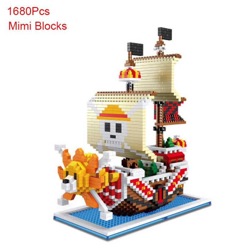 2021 New MOC One Pieces Boats Model Mini Building Blocks Cartoon Anime Scenes Pirate Ship Bricks Toys for Kids Gifts
2021 New MOC One Pieces Boats Model Mini Building Blocks Cartoon Anime Scenes Pirate Ship Bricks Toys for Kids Gifts