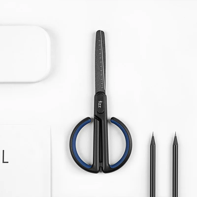 Fizz Stationery Scissors With Scale Paper Cutting Safe Rounded Stainless Steel Art Scissors Stationery Paper Cutter For Office
Fizz Stationery Scissors With Scale Paper Cutting Safe Rounded Stainless Steel Art Scissors Stationery Paper Cutter For Office