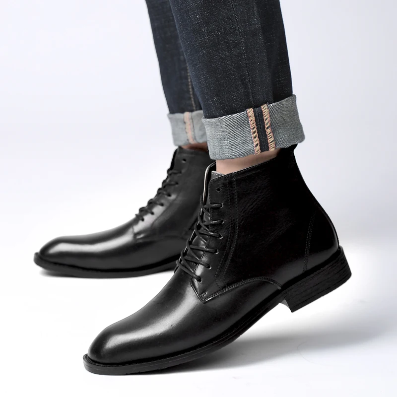 Осенне-зимние ботинки ручной работы мужские зимние ботильоны с острым носком и плюшем на меху Мужская зимняя обувь из натуральной кожи на ш...
Осенне-зимние ботинки ручной работы мужские зимние ботильоны с острым носком и плюшем на меху Мужская зимняя обувь из натуральной кожи на ш...