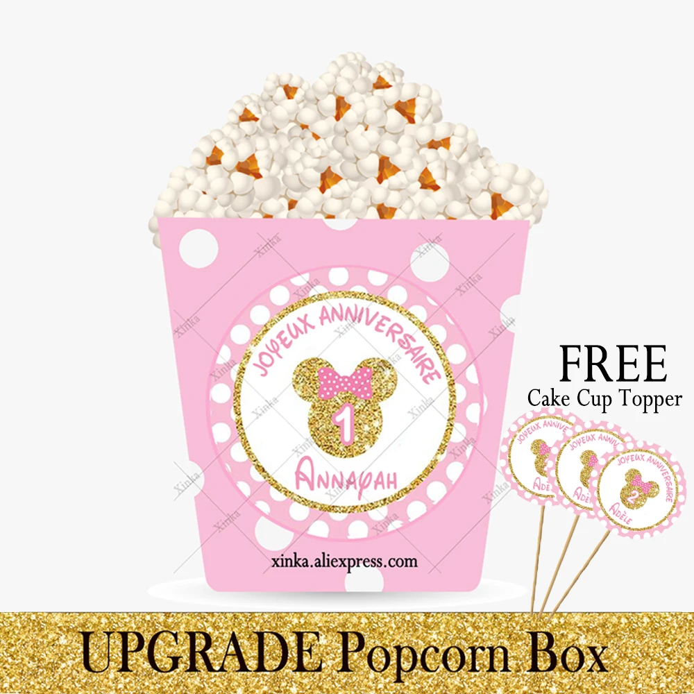 Custom Mini Paper PopCorn Boxes Girl Boys Birthday Party Candy Baby Shower Baptism Dragees Personalized Pop corn Box Decoration
Custom Mini Paper PopCorn Boxes Girl Boys Birthday Party Candy Baby Shower Baptism Dragees Personalized Pop corn Box Decoration