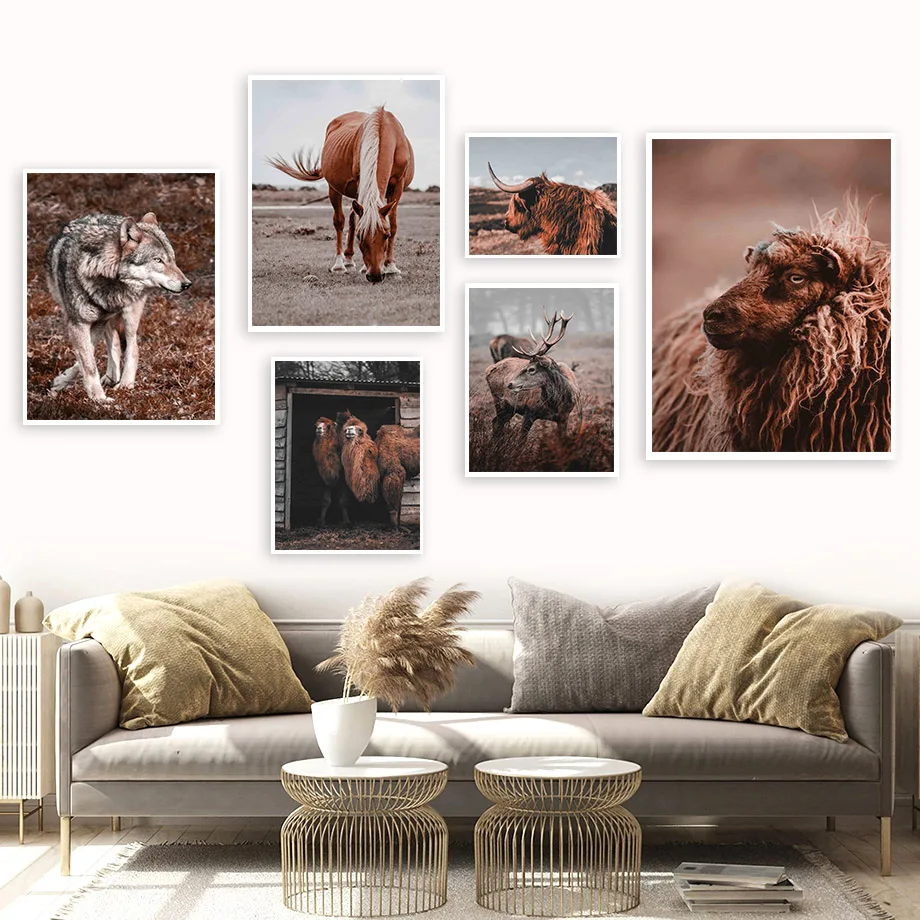 Horse Wolf Sheep Camel Cow Deer Modern Wall Art Canvas Painting Nordic Posters And Prints Wall Pictures For Living Room Decor
Horse Wolf Sheep Camel Cow Deer Modern Wall Art Canvas Painting Nordic Posters And Prints Wall Pictures For Living Room Decor