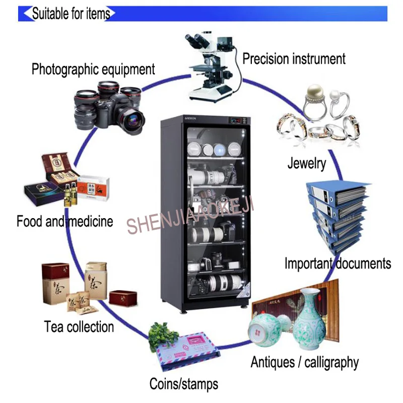 constant humidity 120L electronic moistureproof box Digital control Photographic equipment dehumidification drying cabinet 220V
constant humidity 120L electronic moistureproof box Digital control Photographic equipment dehumidification drying cabinet 220V