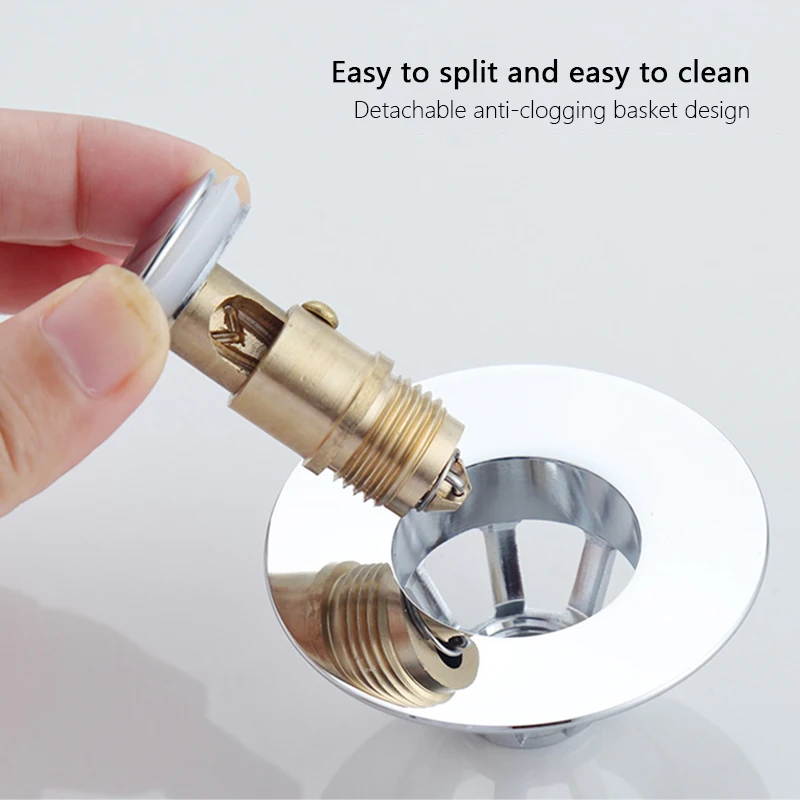 Bounce Core Pop-up Drain Filter Bathroom Stainless Steel Bounce Core Push-type Hair Stopper Pop-up Drain Filter Accessories
Bounce Core Pop-up Drain Filter Bathroom Stainless Steel Bounce Core Push-type Hair Stopper Pop-up Drain Filter Accessories