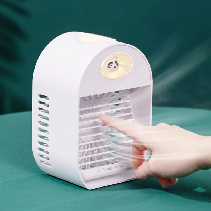 Portable Desktop Humidifying Air-Conditioning Fan Mini Air Cooler USB Charging Small Personal Cooling Tools for Home 
Portable Desktop Humidifying Air-Conditioning Fan Mini Air Cooler USB Charging Small Personal Cooling Tools for Home
