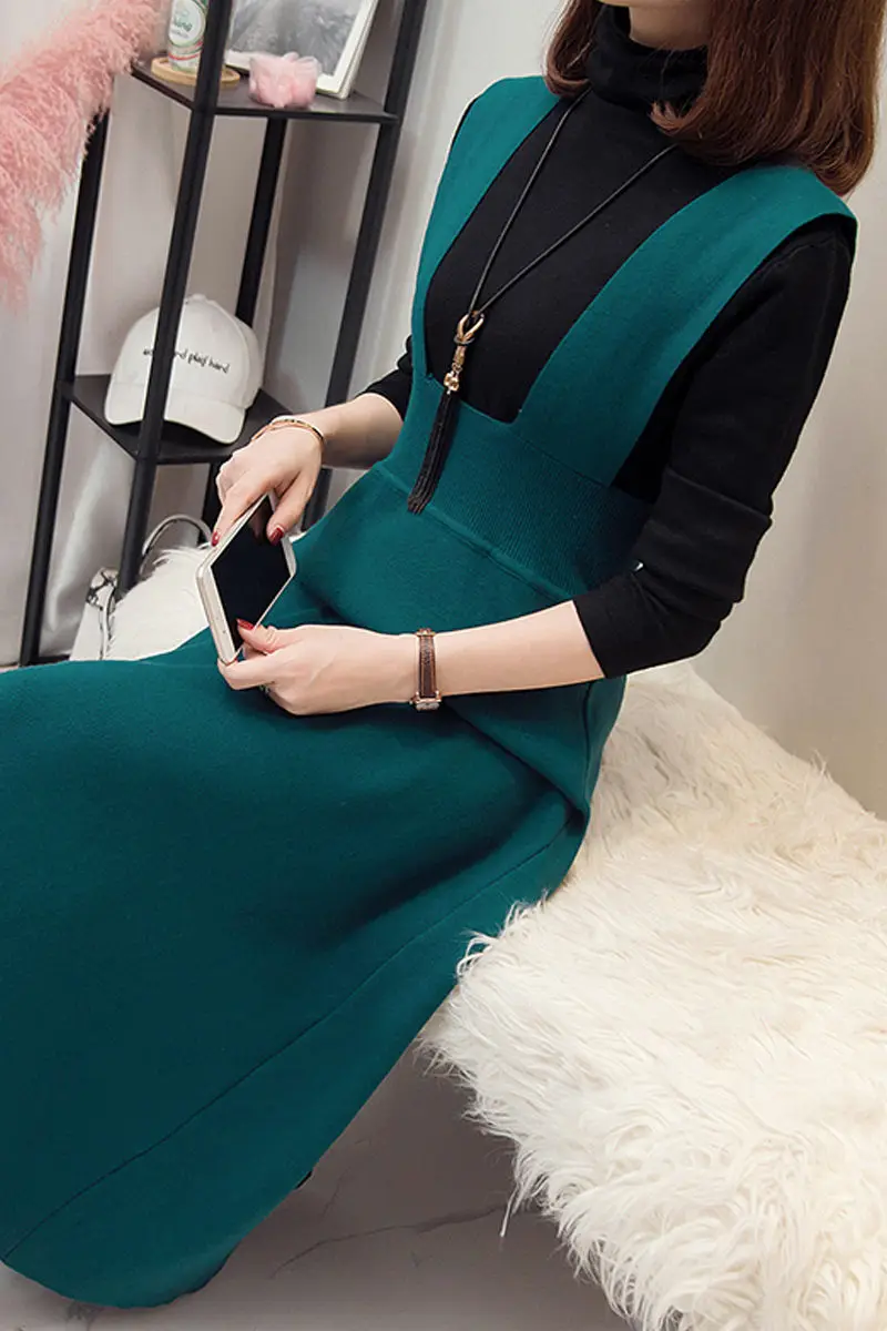 Plus Size Two Piece Set Dress Temperament Sweater 2020 Autumn And Winter Shiny Knitting Suit Fashion Suspender Dress Outfit Y863
Plus Size Two Piece Set Dress Temperament Sweater 2020 Autumn And Winter Shiny Knitting Suit Fashion Suspender Dress Outfit Y863