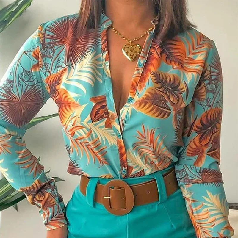 Floral Printed Shirts Women Chiffon Boho Blouse Ladies Fall V-neck Long Sleeve Spring Autumn Sexy Plus Size Top Blusas Femininas
Floral Printed Shirts Women Chiffon Boho Blouse Ladies Fall V-neck Long Sleeve Spring Autumn Sexy Plus Size Top Blusas Femininas