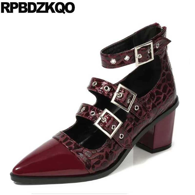 Ankle Strap Leopard Print Strappy Gladiator Thick Pumps High Heels Ladies Low Shoes Mary Jane Patent Leather Belts 2021 Wine Red
Ankle Strap Leopard Print Strappy Gladiator Thick Pumps High Heels Ladies Low Shoes Mary Jane Patent Leather Belts 2021 Wine Red