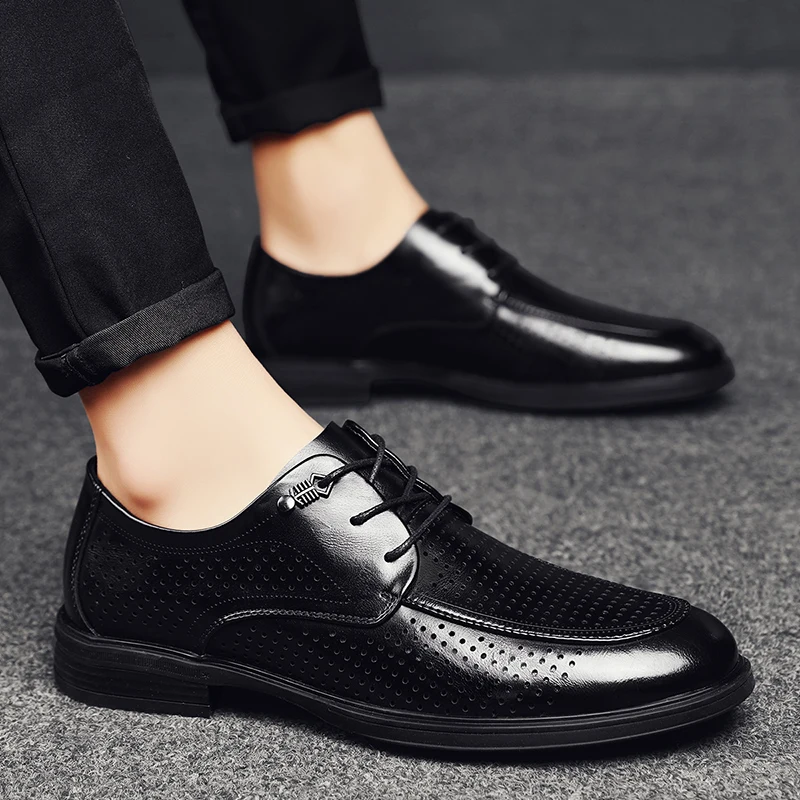 Fashion Luxury Soft Leather Men Formal Business Breathable Rubber Dress Oxford Mens Lace-up Flat Formal Wedding Dress Oxfords
Fashion Luxury Soft Leather Men Formal Business Breathable Rubber Dress Oxford Mens Lace-up Flat Formal Wedding Dress Oxfords