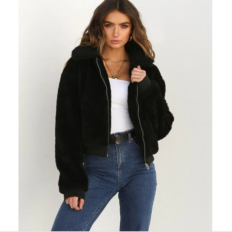 Women Thick Warm Teddy Bear Pocket Fleece Jacket Coat Zip Up Outwear Overcoat Winter Soft Fur Jacket Female Plush Coat Elegant
Women Thick Warm Teddy Bear Pocket Fleece Jacket Coat Zip Up Outwear Overcoat Winter Soft Fur Jacket Female Plush Coat Elegant