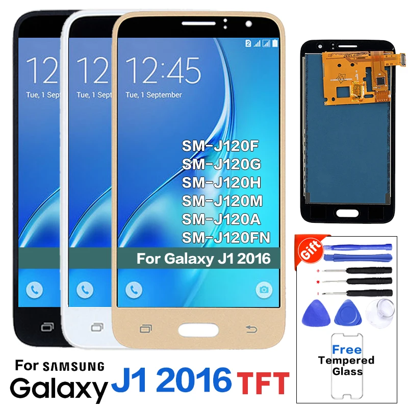 Сменный ЖК экран для Samsung J1 2016 J120 J120F дисплей SAMSUNG J120FN J120G J120H J120M J120A|Экраны