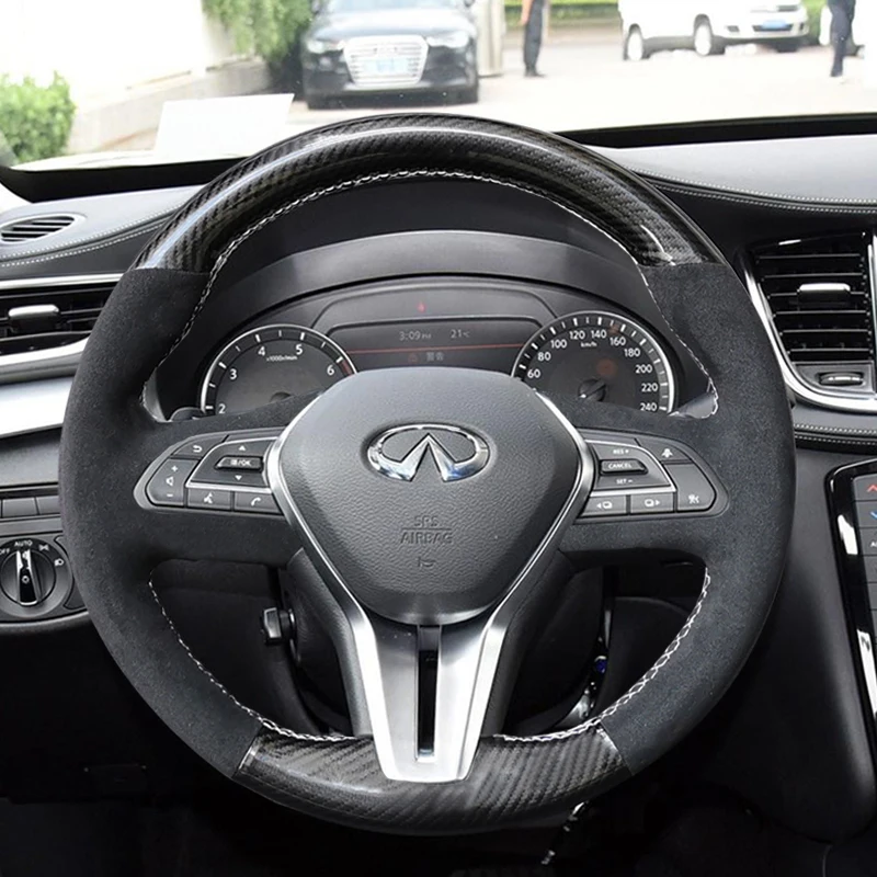 DIY suede leather steering wheel cover For Infiniti Q50L QX50 Q70 QX60 Qx70 q30 Auto parts wheel cover
DIY suede leather steering wheel cover For Infiniti Q50L QX50 Q70 QX60 Qx70 q30 Auto parts wheel cover