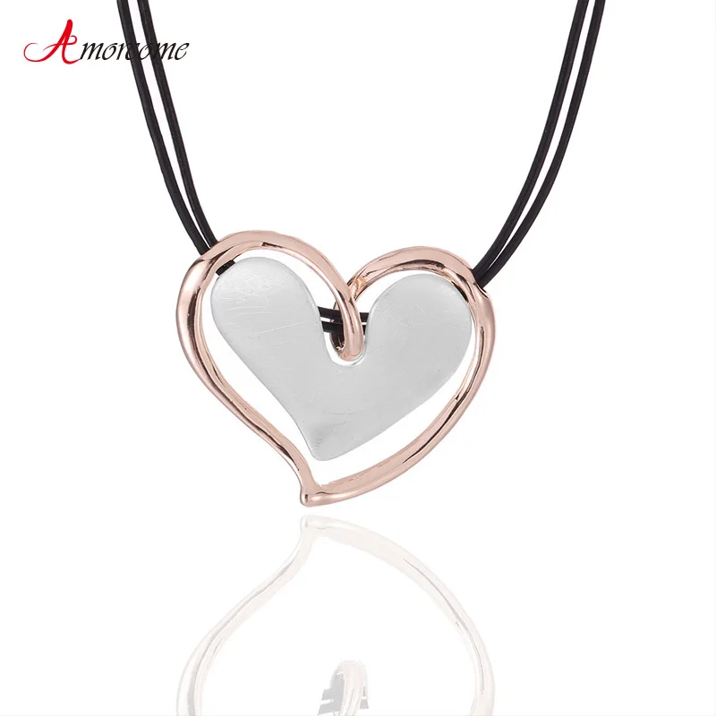 Amorcome Temperament Irregular Love Heart Pendant Necklace for Women Retro Multilayer Leather Rope Choker Necklace 2021 Jewelry
Amorcome Temperament Irregular Love Heart Pendant Necklace for Women Retro Multilayer Leather Rope Choker Necklace 2021 Jewelry