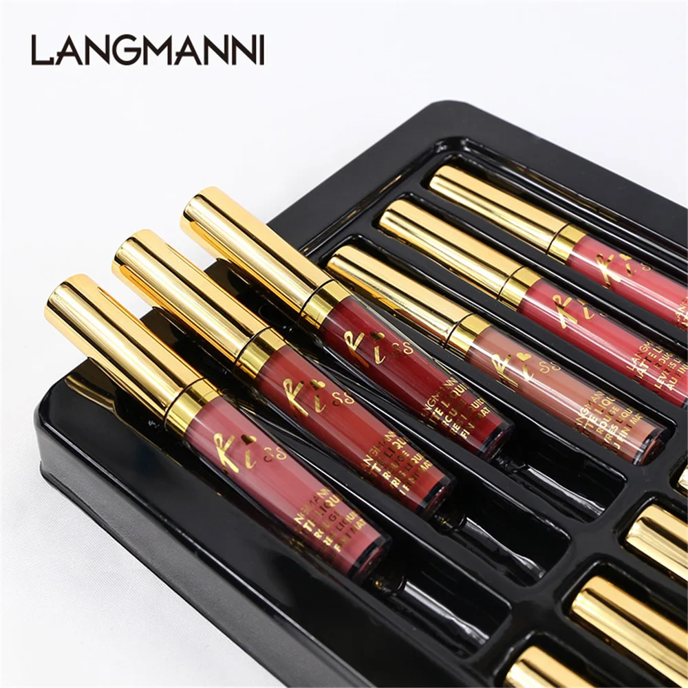 12 Colors/set Matte Liquid Velvet Lip Glaze Waterproof Lasting Not EasyTo Fade Lip Gloss Lipstick Makeup Cosmetic Kit
12 Colors/set Matte Liquid Velvet Lip Glaze Waterproof Lasting Not EasyTo Fade Lip Gloss Lipstick Makeup Cosmetic Kit