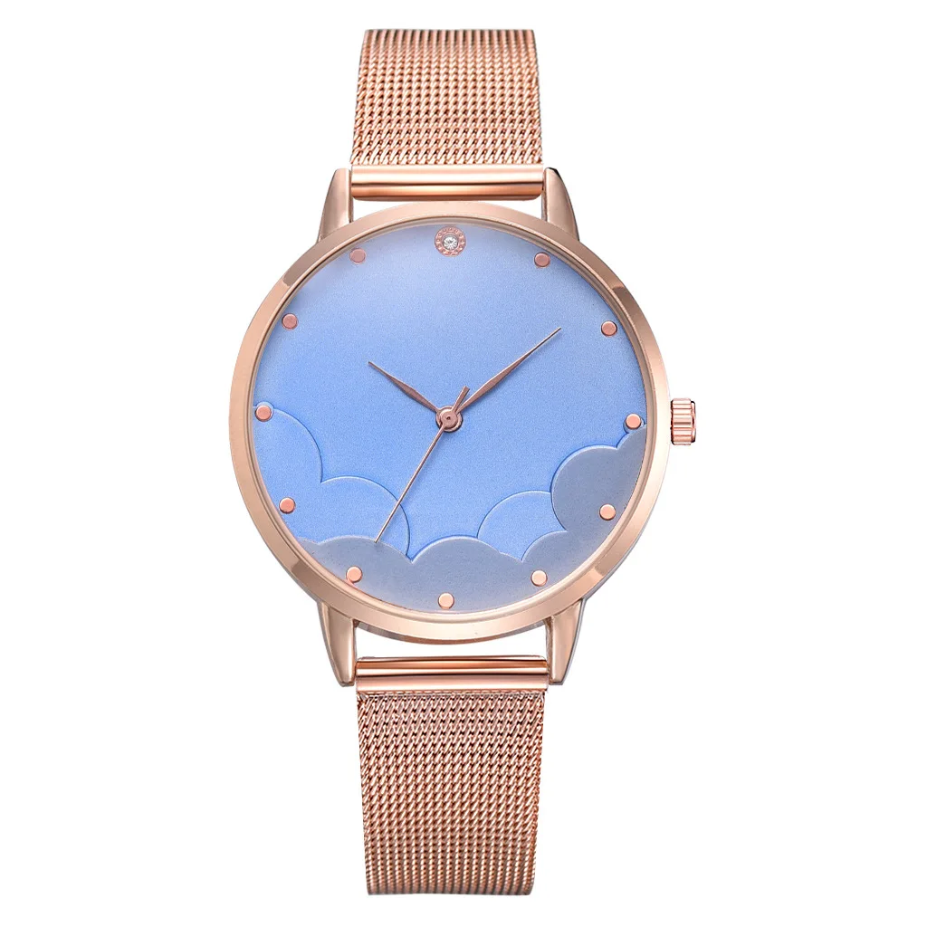Women Rose Gold Watch Fashion cloud stainless steel mesh band women watches simple bracelet ladies watch women relogio feminino
Women Rose Gold Watch Fashion cloud stainless steel mesh band women watches simple bracelet ladies watch women relogio feminino