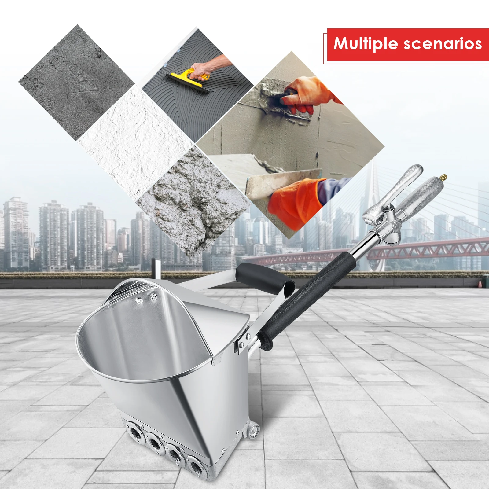 Spray Gun For Painting Walls Cement Mortar Sprayer Plaster Hopper Gun Render Sprayer Hopper Bucket Gypsum Gun
Spray Gun For Painting Walls Cement Mortar Sprayer Plaster Hopper Gun Render Sprayer Hopper Bucket Gypsum Gun