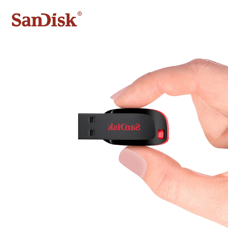 100% Оригинал SanDisk USB 2 0 SDCZ50 мини флеш накопители 64 ГБ 32 16 8 накопитель U диск флешка для ПК|USB флэш-накопители| |