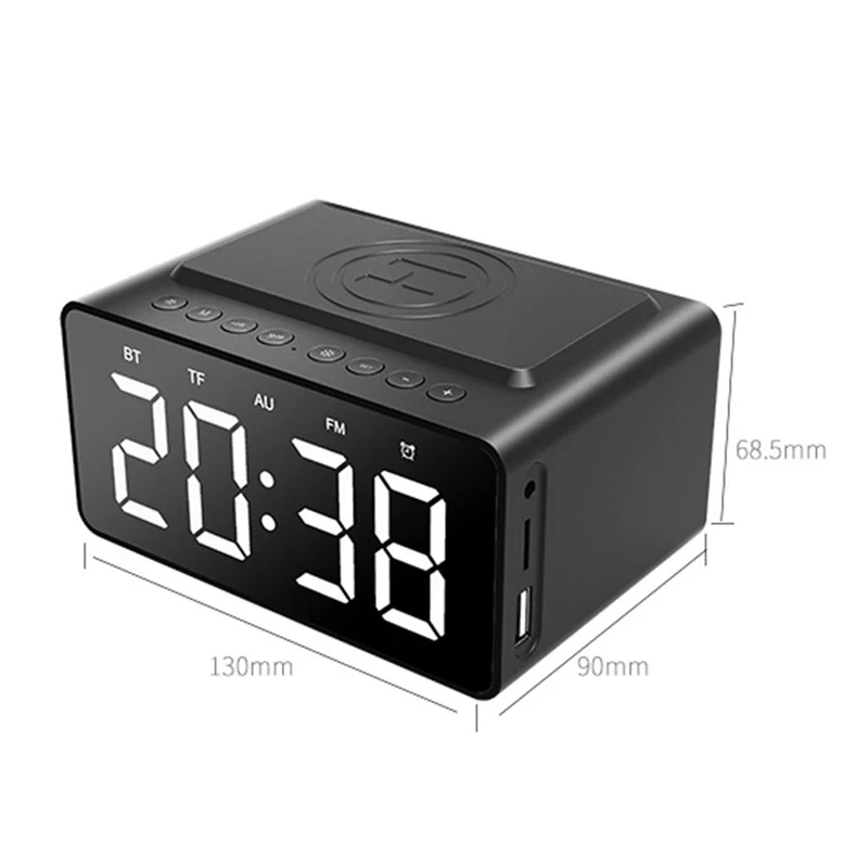 BT508 Mirror Led Alarm Clock Bluetooth Speaker Wireless Charger Remote Control Alarm Clock Permanent Calendar Mirror LED Clock
BT508 Mirror Led Alarm Clock Bluetooth Speaker Wireless Charger Remote Control Alarm Clock Permanent Calendar Mirror LED Clock