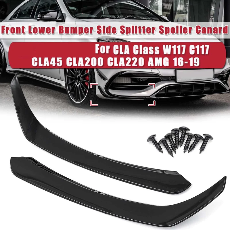 Car Front Lower Bumper Side Spaoiler for Mercedes-Benz CLA-Class W117 C117 CLA45 CLA200 CLA220
Car Front Lower Bumper Side Spaoiler for Mercedes-Benz CLA-Class W117 C117 CLA45 CLA200 CLA220