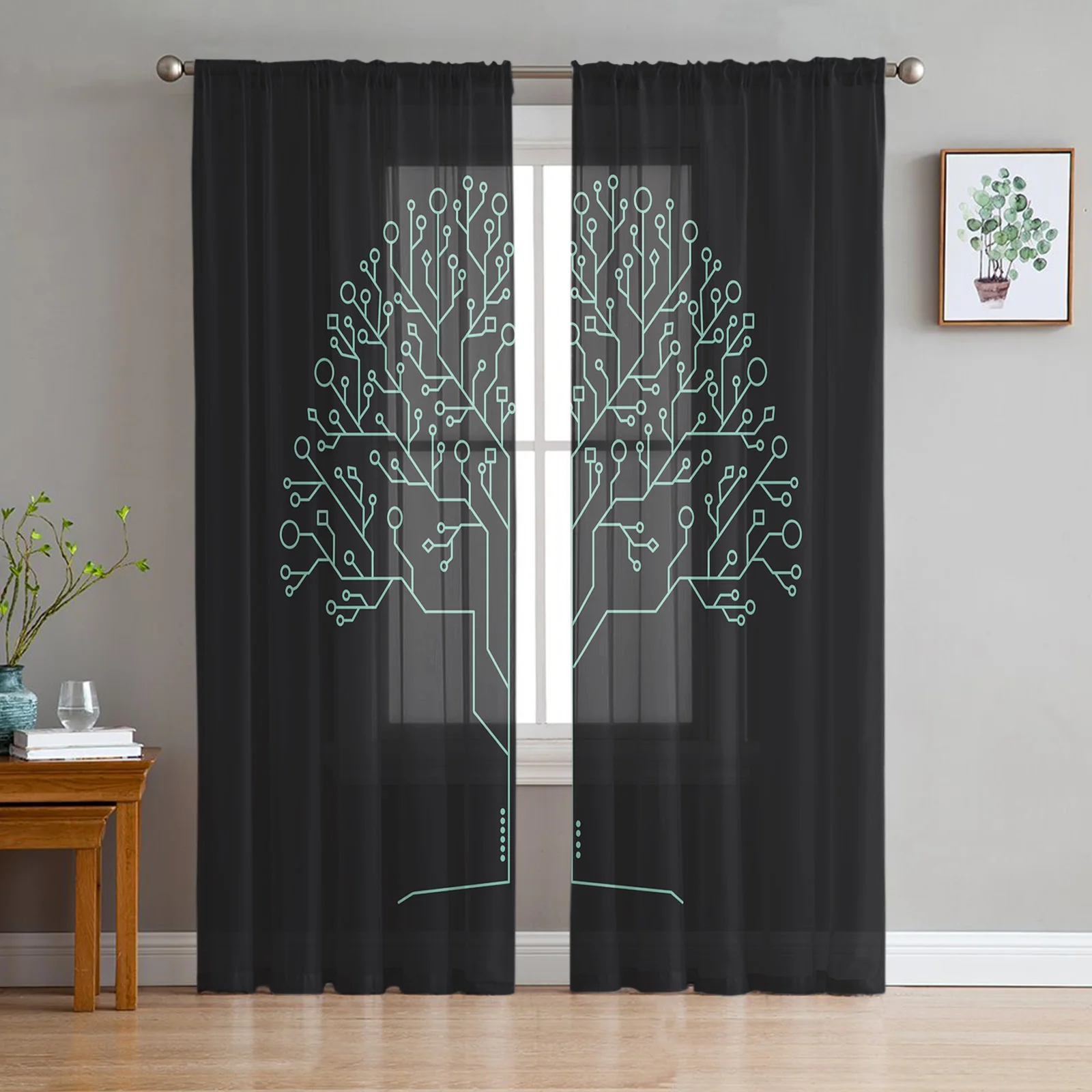 Tree Digital Art Window Treatment Tulle Modern Sheer Curtains for Kitchen Living Room the Bedroom Curtains Decoration
Tree Digital Art Window Treatment Tulle Modern Sheer Curtains for Kitchen Living Room the Bedroom Curtains Decoration