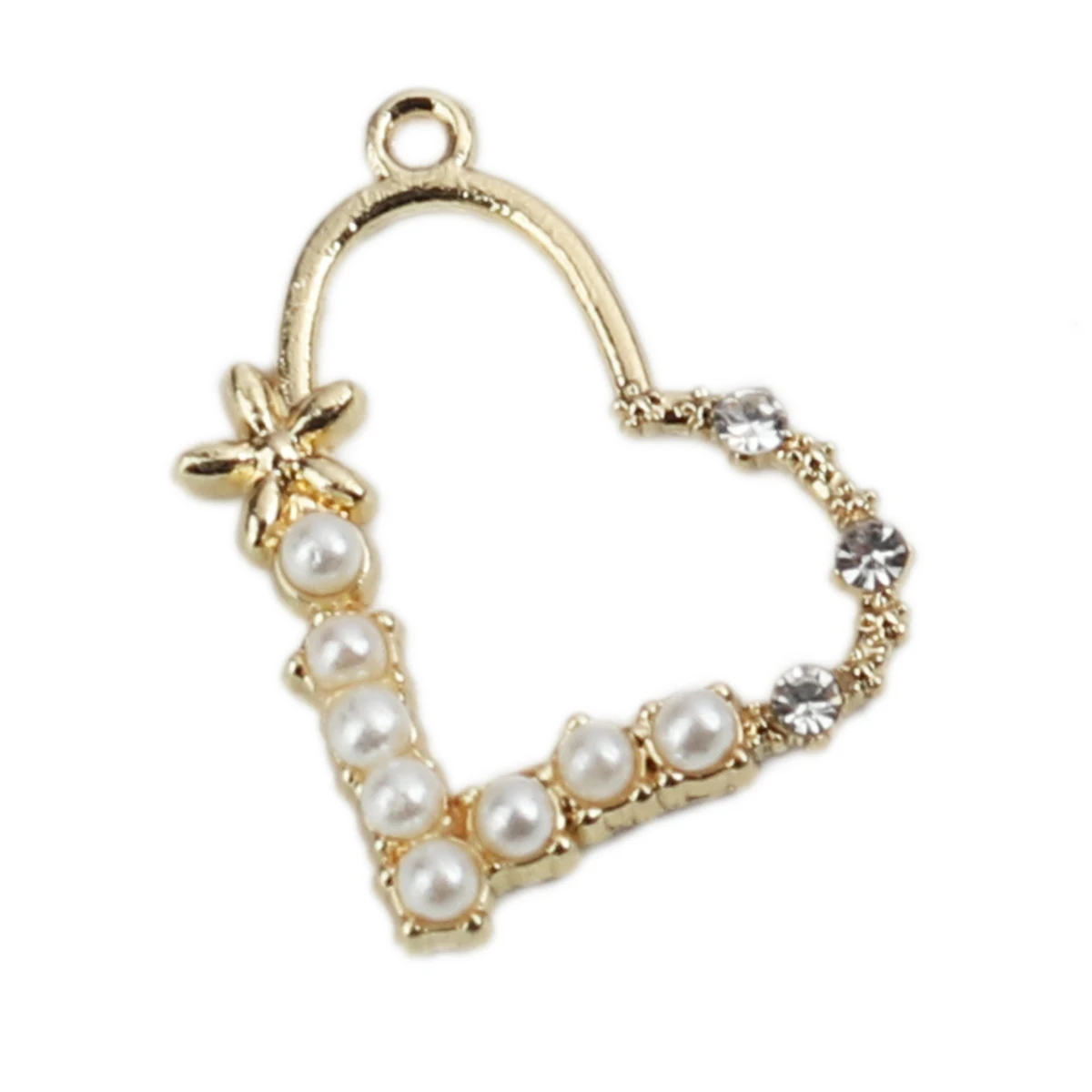 Zinc Based Alloy Charms Heart Pendants Gold Color White Imitation Pearl 23*19mm For DIY Necklace Jewelry Handmade Making,10 PCs
Zinc Based Alloy Charms Heart Pendants Gold Color White Imitation Pearl 23*19mm For DIY Necklace Jewelry Handmade Making,10 PCs