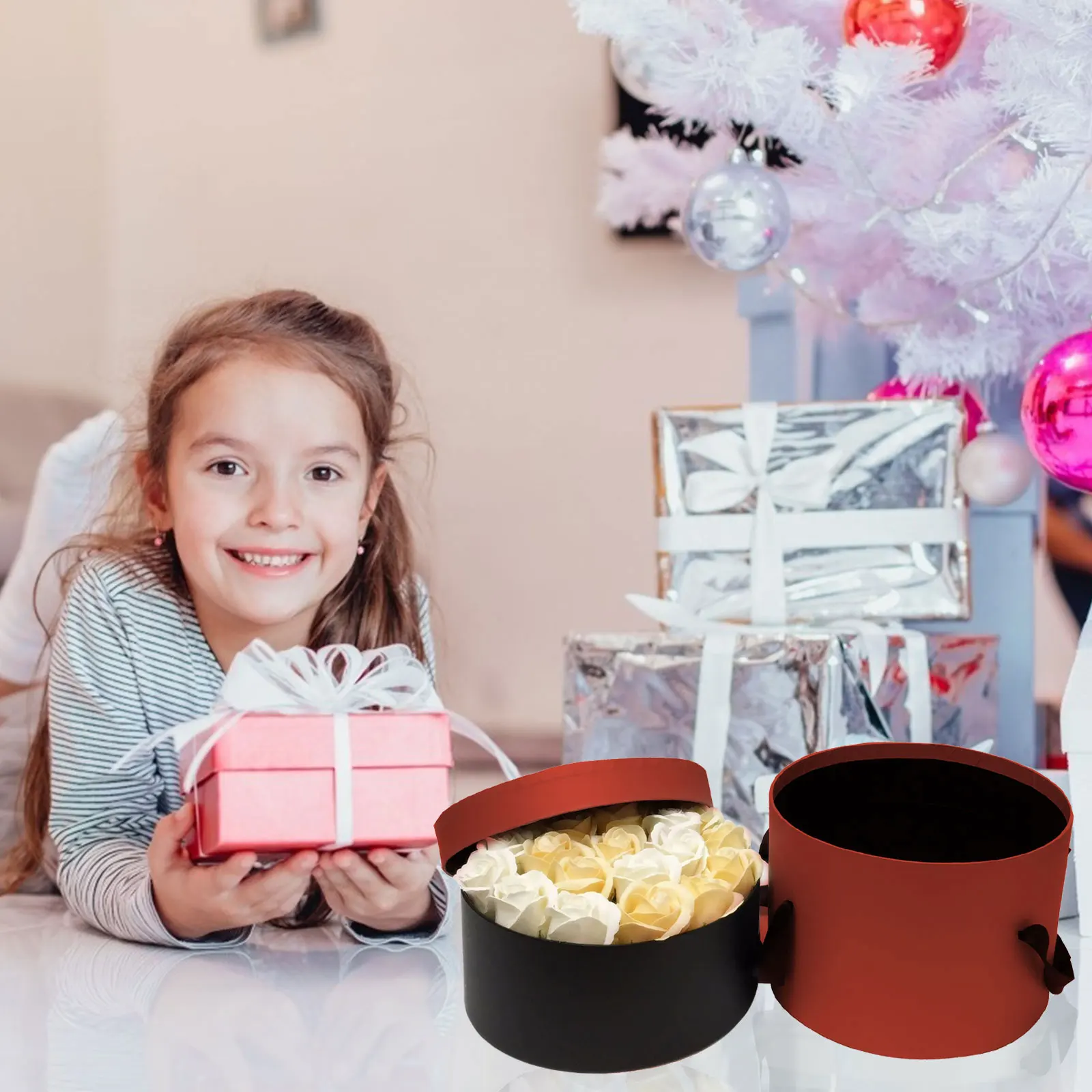 1pc Cylindrical Flower Packaging Bucket Flower Hug Bucket Flower Bouquet Holder Lid Florist Bouquet Box
1pc Cylindrical Flower Packaging Bucket Flower Hug Bucket Flower Bouquet Holder Lid Florist Bouquet Box