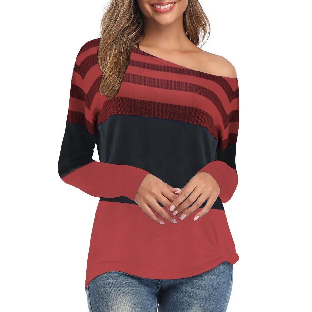 Women Clothes 2019 Striped Tshirt Long Sleeve Tops Womens Clothing T-Shirts Cotton Casual Tee Shirt Black
Women Clothes 2019 Striped Tshirt Long Sleeve Tops Womens Clothing T-Shirts Cotton Casual Tee Shirt Black
