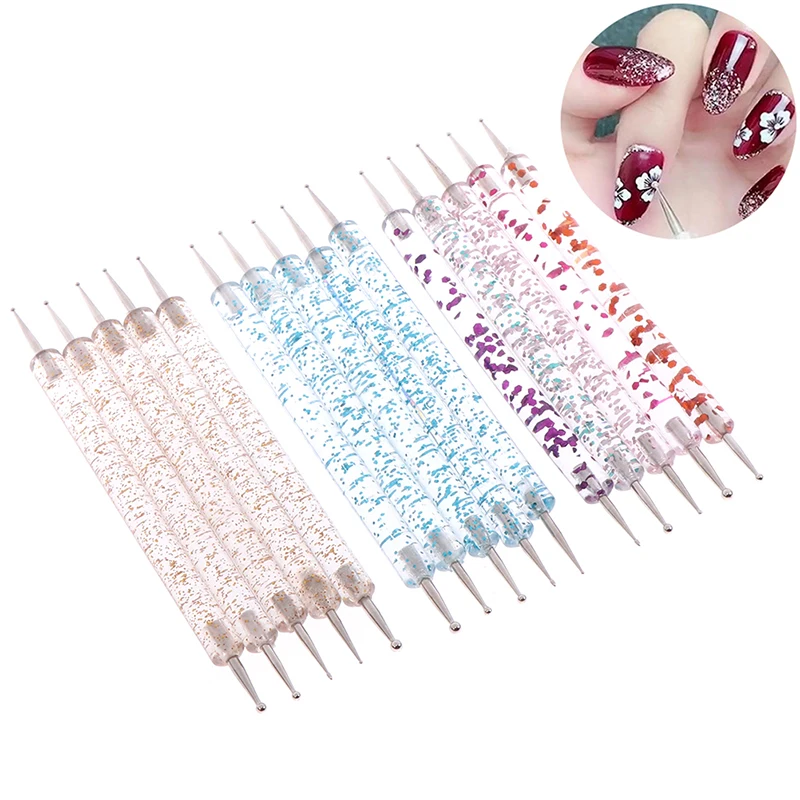 5Pcs/Set Nail Art Design Dot Paint Tools 2 Way Dotting Pen Marbleizing Tool UV Gel Painting Nail
5Pcs/Set Nail Art Design Dot Paint Tools 2 Way Dotting Pen Marbleizing Tool UV Gel Painting Nail