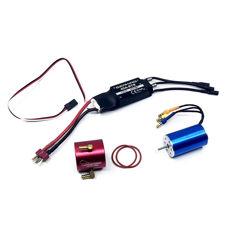 RC Boat Power Set 2440 Motor Water Cooling Bidirectional 40A ESC for Water Thruster Power Sprayer Pump Water Jet Pump
RC Boat Power Set 2440 Motor Water Cooling Bidirectional 40A ESC for Water Thruster Power Sprayer Pump Water Jet Pump