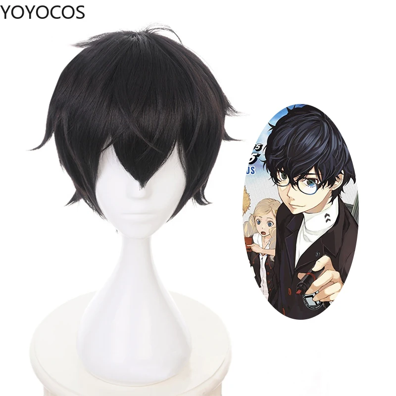Persona 5 Amamiya Ren Cosplay Wig P5 Joker Kurusu Akira Cosplay Wigs Black Short Hair Heat Resistant Synthetic Hair+Hairnet
Persona 5 Amamiya Ren Cosplay Wig P5 Joker Kurusu Akira Cosplay Wigs Black Short Hair Heat Resistant Synthetic Hair+Hairnet