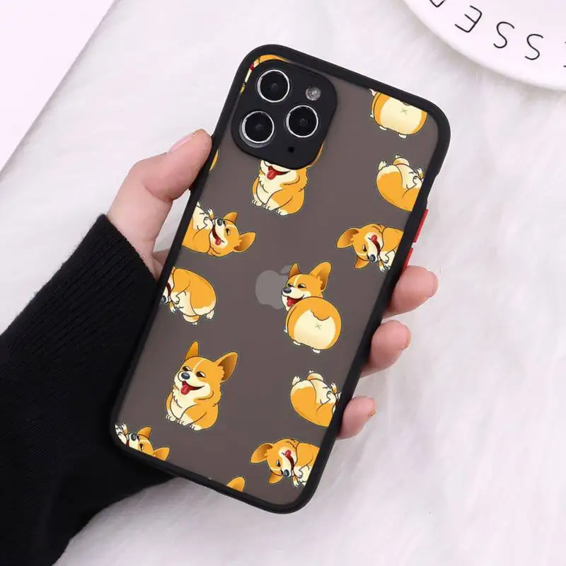 Corgi Cute cartoon dog Phone Case Matte Transparent For iPhone 12 Mini 11 Pro XR XS Max 7 8 Plus
Corgi Cute cartoon dog Phone Case Matte Transparent For iPhone 12 Mini 11 Pro XR XS Max 7 8 Plus