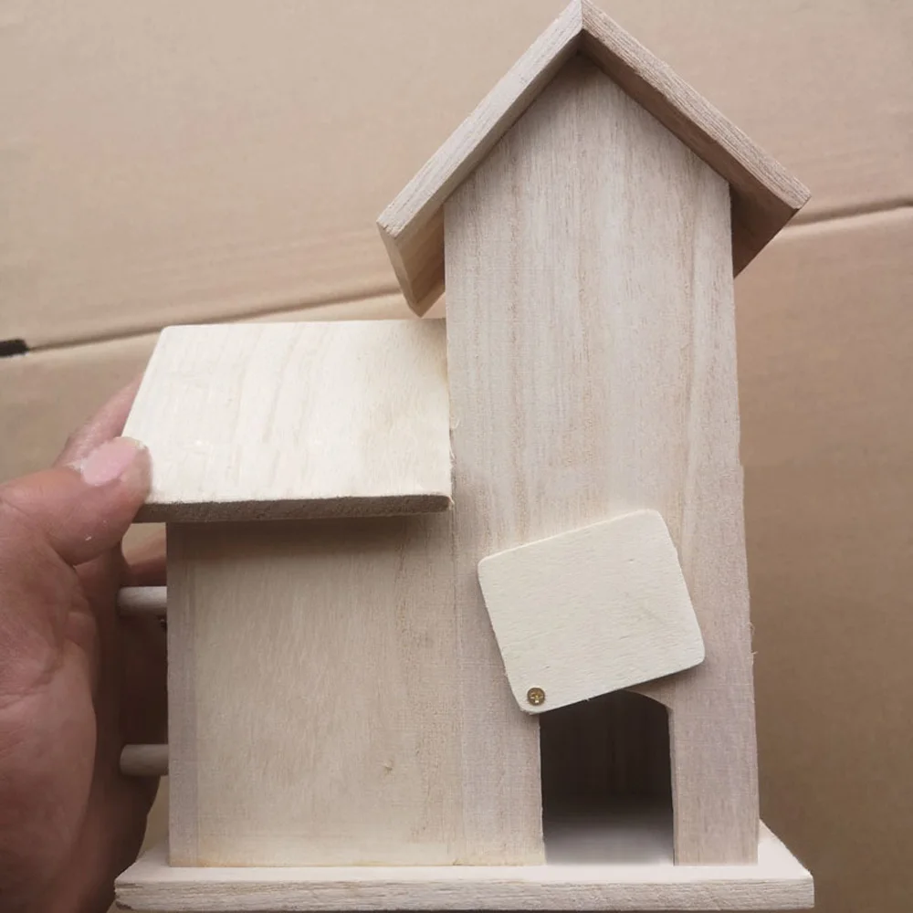Gorgeous Creative Bird House Nest Wall-Mounted Wooden Outdoor Bird Nest Birdhouse Wooden Box Bird Cage Parrot Cage Simulation
Gorgeous Creative Bird House Nest Wall-Mounted Wooden Outdoor Bird Nest Birdhouse Wooden Box Bird Cage Parrot Cage Simulation
