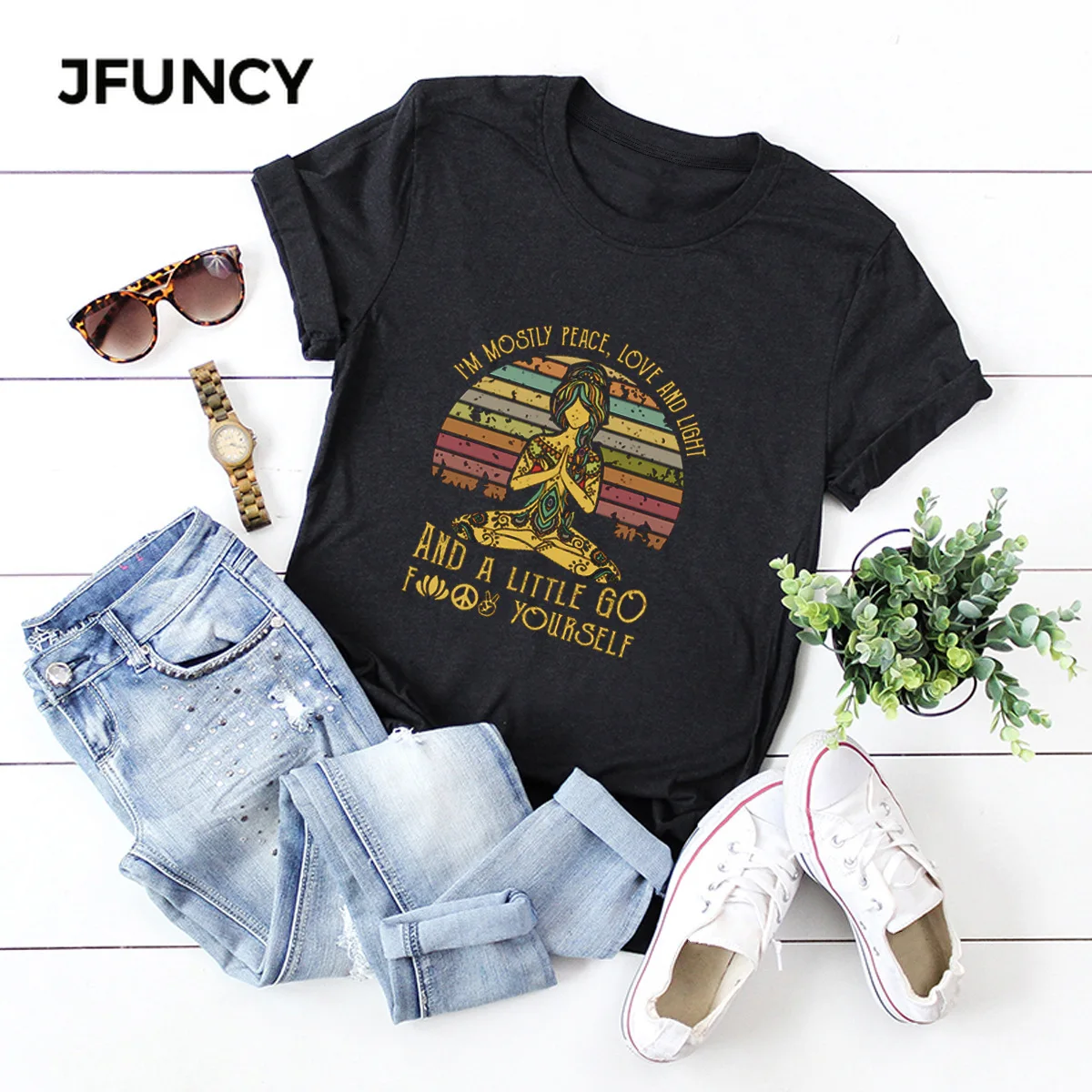 Женская хлопковая Футболка JFUNCY, с креативным принтом, большого размера, с коротким рукавом, на лето, размера плюс
Женская хлопковая Футболка JFUNCY, с креативным принтом, большого размера, с коротким рукавом, на лето, размера плюс
