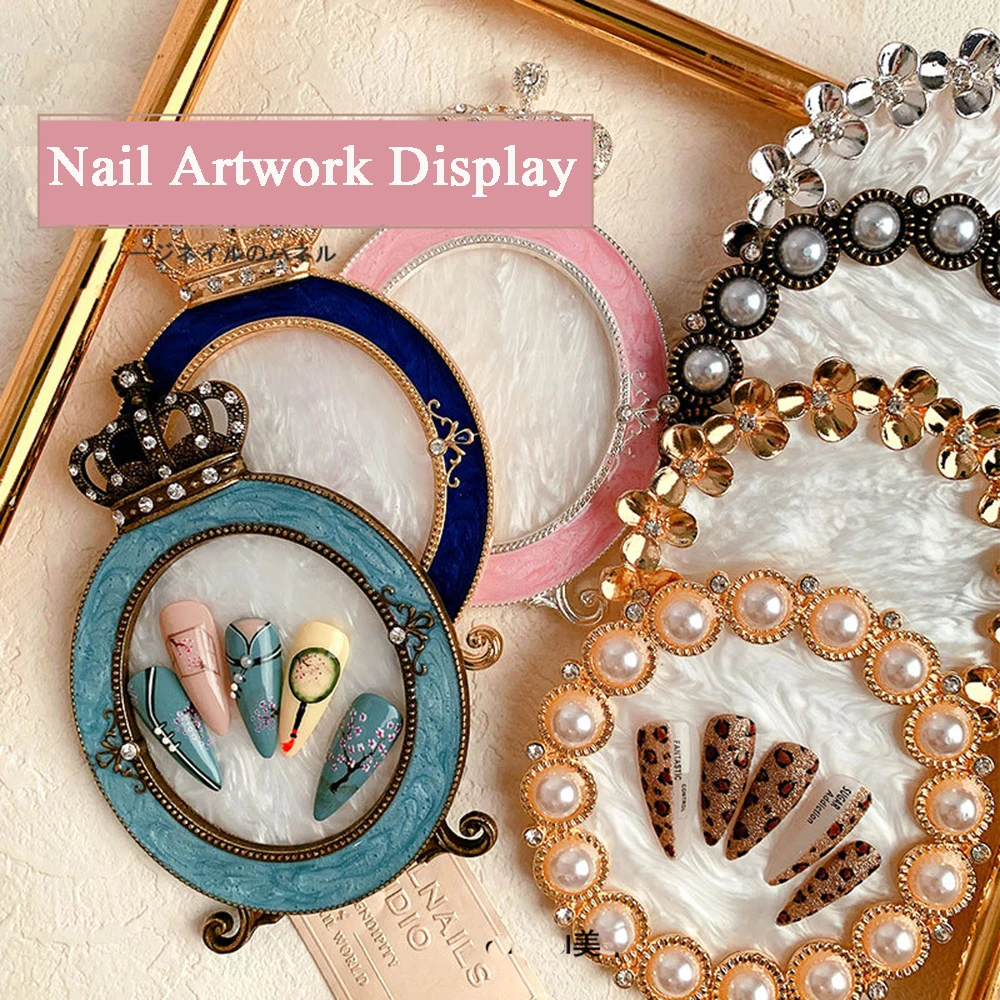 1Pcs Oval Retro False Nail Art Plate European Style Luxurious Practice Display Photo Frame Showing Manicure Sale Accessory 
1Pcs Oval Retro False Nail Art Plate European Style Luxurious Practice Display Photo Frame Showing Manicure Sale Accessory