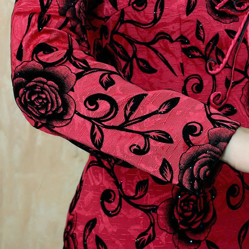 Plus Size 4XL Women Autumn Winter Coats Casual Jackets Women Tangsuit Coat Female Chinese Style Party Evening Overcoat
Plus Size 4XL Women Autumn Winter Coats Casual Jackets Women Tangsuit Coat Female Chinese Style Party Evening Overcoat