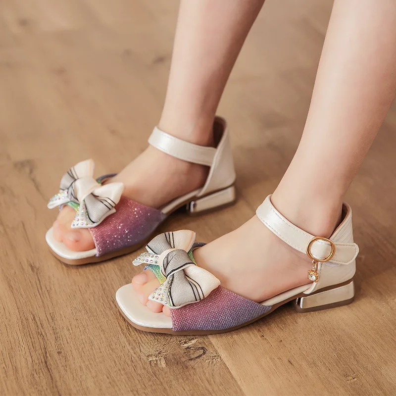 Summer Girls Sandals Bowknot Princess Sandals Soft Bottom Non-slip Children Shoes Gradient Color Kids Birthday Party Sandals
Summer Girls Sandals Bowknot Princess Sandals Soft Bottom Non-slip Children Shoes Gradient Color Kids Birthday Party Sandals