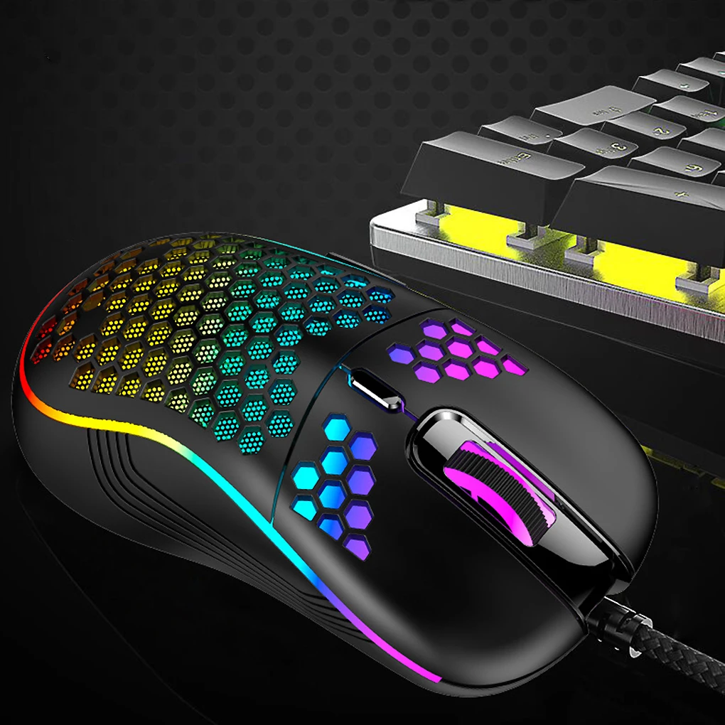 D011 Lightweight RGB Gaming Mouse 7200DPI Honeycomb Shell Ergonomic Mice with Ultra Weave Cable For Computer Gamer PC Desktop
D011 Lightweight RGB Gaming Mouse 7200DPI Honeycomb Shell Ergonomic Mice with Ultra Weave Cable For Computer Gamer PC Desktop