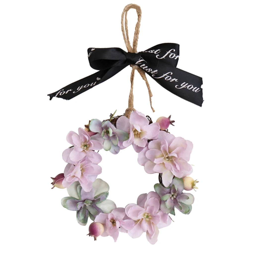 Mini Artificial Hydrangea Flower Wreath Door Spring For Front Wall Home Wedding
Mini Artificial Hydrangea Flower Wreath Door Spring For Front Wall Home Wedding