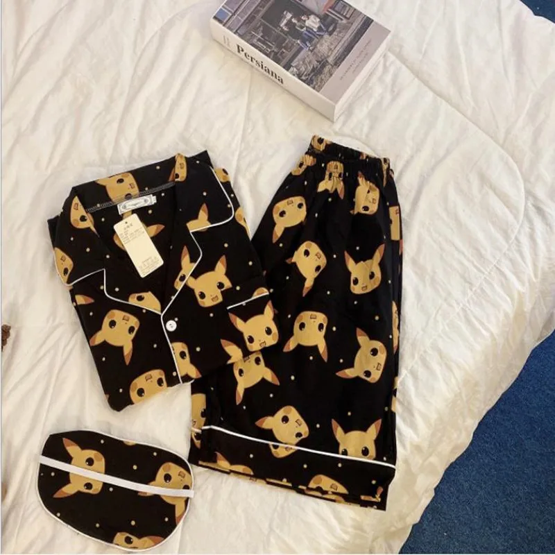 Couple Pajama Set Sleepwear Women Cute Anime Pijamas Pikachu Home Clothing Cartoon Pyjama Pants Men Short Sleeved Nightwear New
Couple Pajama Set Sleepwear Women Cute Anime Pijamas Pikachu Home Clothing Cartoon Pyjama Pants Men Short Sleeved Nightwear New